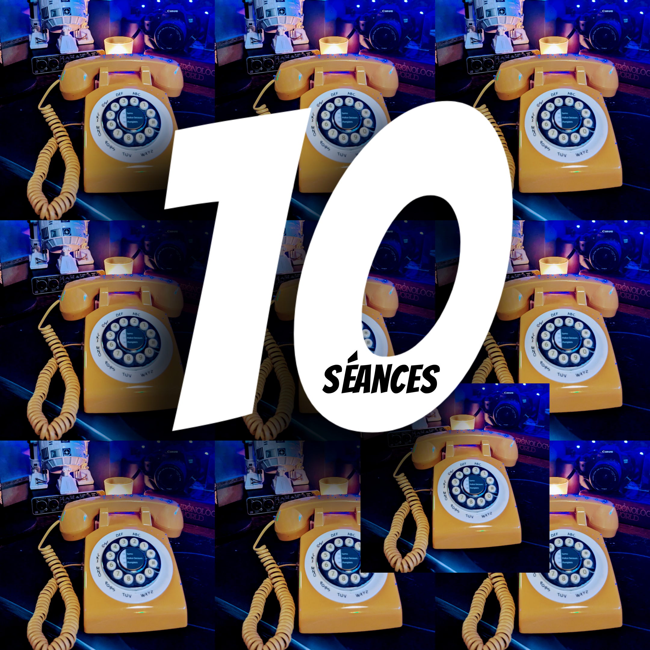 photo pour le pack de 10 séances du téléphone vintage avec lequel Captain Alice Kara fait ses séances de coaching par téléphone pour retrouver du sens